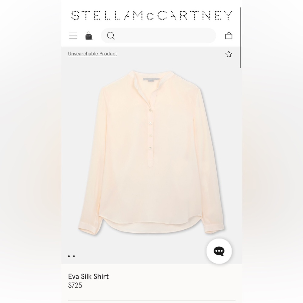 Cream Relaxed Buttoned Blouse with Mandarin Collar